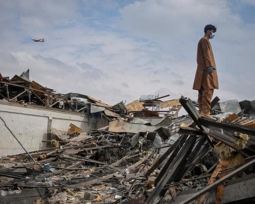 ‘Everything was burning, people were burning’: witnesses describe strike on Kabul drug rehab centre