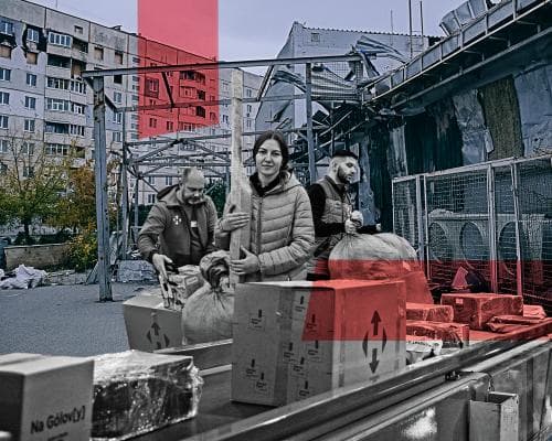 Next day delivery, no weapons allowed: the unstoppable postal service keeping Ukraine going