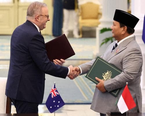 PM praises ‘very significant’ Indonesia security pact – as it happened