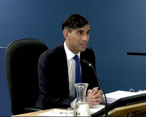 Covid inquiry: Rishi Sunak says the government was advised against moving ‘too early’ on Covid decisions – as it happened