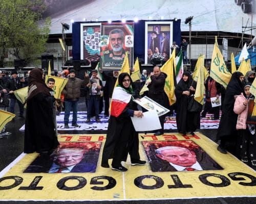 ‘You are all worse than each other’: anti-regime Iranians turn on Trump